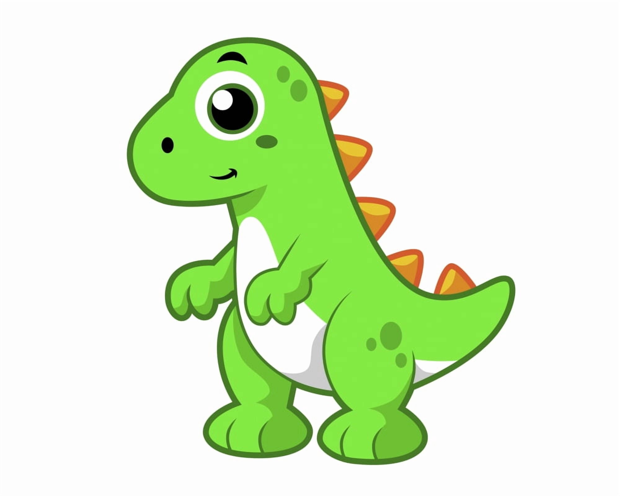 Cute illustration of Tyrannosaurus Rex Canvas Art - Stocktrek Images (32 x 26)