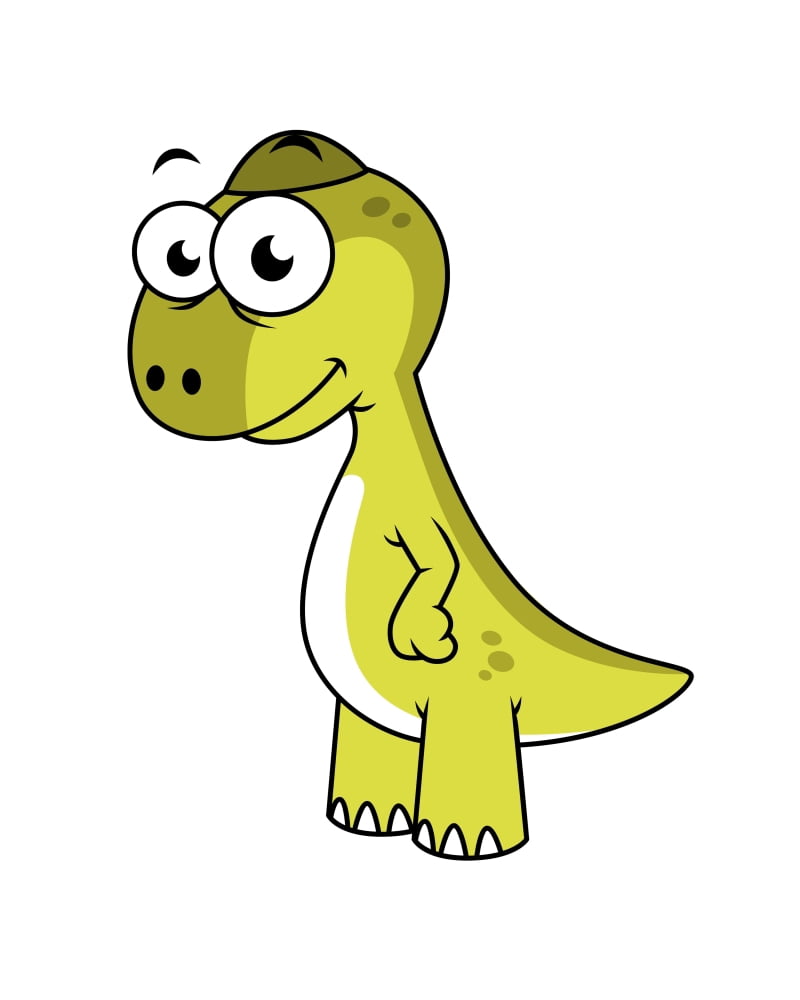 Cute illustration of a Pachycephalosaurus dinosaur Canvas Art - Stocktrek Images (26 x 32)