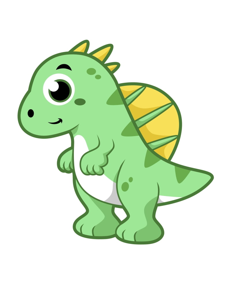 Cute illustration of a Spinosaurus Canvas Art - Stocktrek Images (13 x 16)