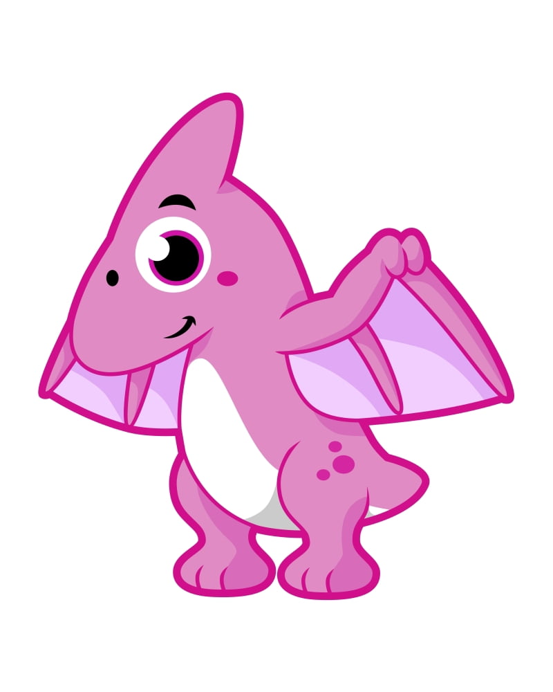 Cute illustration of a pterodactyl Canvas Art - Stocktrek Images (26 x 32)