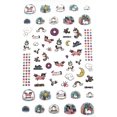 thumbnail image 1 of Cute kids nail art, rainbows, unicorns, stars and more nail stickers! Pink blue yellow, 1 of 10