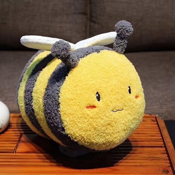 Stuffed Animal, Bee Shaped Cute Soft Pillow, For Kids Home Sofa Decor Holiday Gift