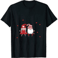 thumbnail image 1 of Cute little girl with white beard Santa Claus swinging on the swing Christmas short sleeved 3508215_black, 1 of 3