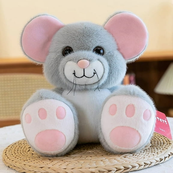 Cute mouse plush stuffed pillow and stuffed toy