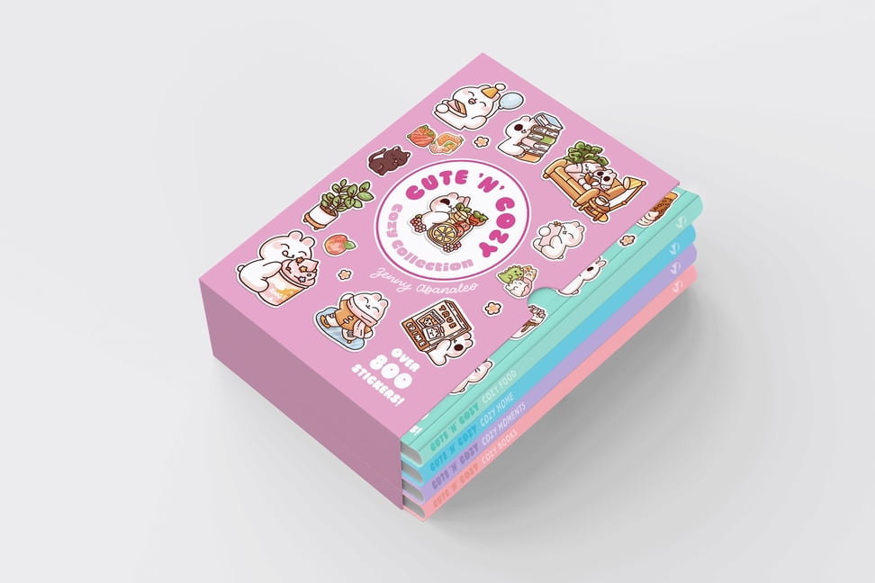 Cute 'n' Cozy Cozy Collection: A Little Sticker Book Set: Four Cozy Little Books with Over 800 Stickers! Includes Cozy Home, Cozy Food, (Paperback)