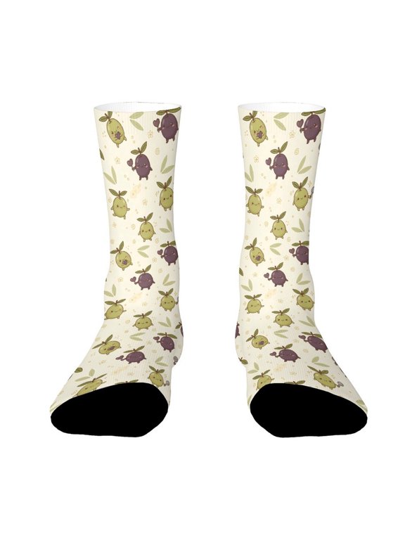 Cute olives Funny Novelty Crew Socks for Women Men Sports