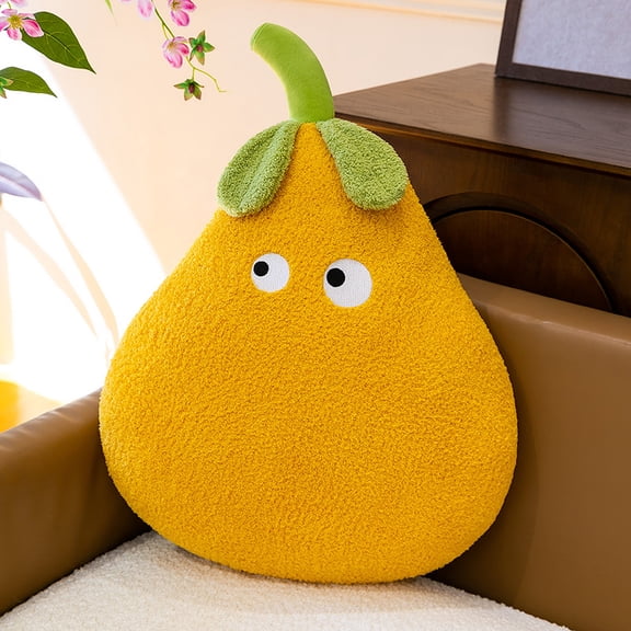 Cute realistic mango plush pillow cartoon toy bed cushion sofa decoration girl's birthday gift