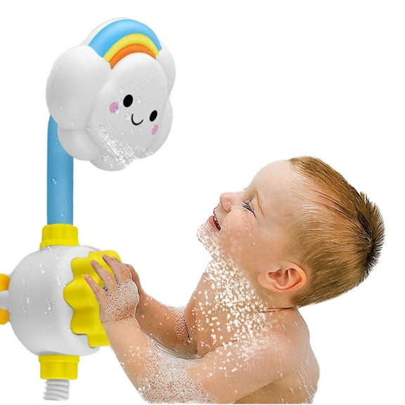 Cute swimming spray cloud flower shower toys, baby bath toys, suitable for children to play with water toys