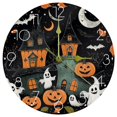 Cute vector set with Halloween illustrations 2_141 Wall Clock, 10Inch