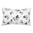 Cute white Dog black Toddler Pillowcases 14" x 20" Kids Pillowcases