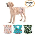 thumbnail image 1 of CuteBone Male Dog Diapers (3 Pack), High Absorbing Dog Belly Bands for Male Dogs, Washable Reusable Dog Male Wraps, 1 of 7