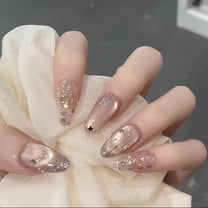 CuteHelper Mermaid Glow Press-On Nails - 10PCS Medium Almond ...