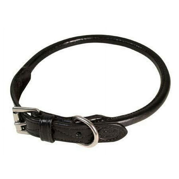 CuteNfuzzy Round Rolled Fancy Leather Dog Collar - 24"