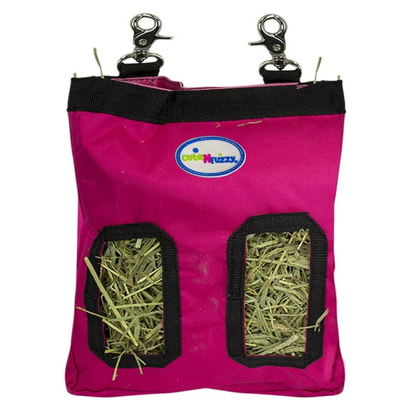 CuteNfuzzy Small Pet Medium Hay Bag for Guinea Pigs and Rabbits with 6-Month Warranty 18x11x1.5"