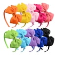 thumbnail image 1 of CuteStreet 10 Pack Hair Bows Headband for Girls with Fashion Ribbon Bow Headband Grosgrain Bow Headband, 1 of 6