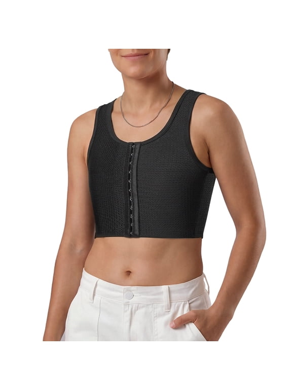 Chest Binder for Binder Trans Mesh Front Hook-and-Eye Closure Binder Bra Tank Top