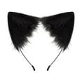 thumbnail image 1 of CuteStreet Furry Cat Ears Headband Handmade Faux Fur Cosplay Costume Party Hairband, 1 of 5