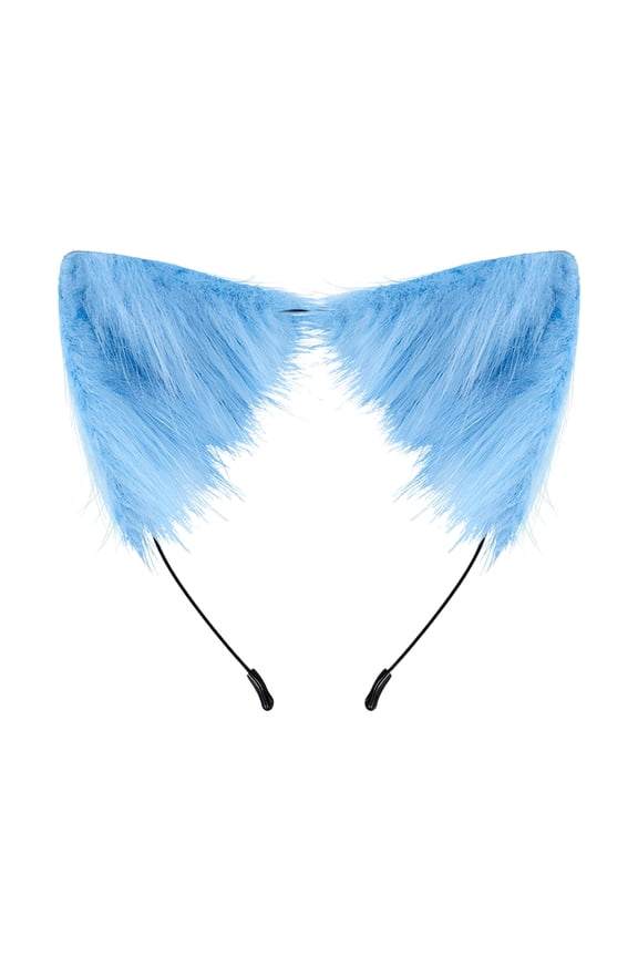Furry Cat Ears Headband Handmade Faux Fur Cosplay Costume Party Hairband