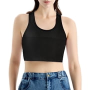 CuteStreet Mesh Chest Binder Breathable and Strong Compression Pullover Tank Top Bra Binder