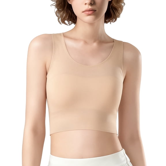 CuteStreet Seamless Chest Binder Compression Binder Sport Breathable Bra Pullover Tank Top