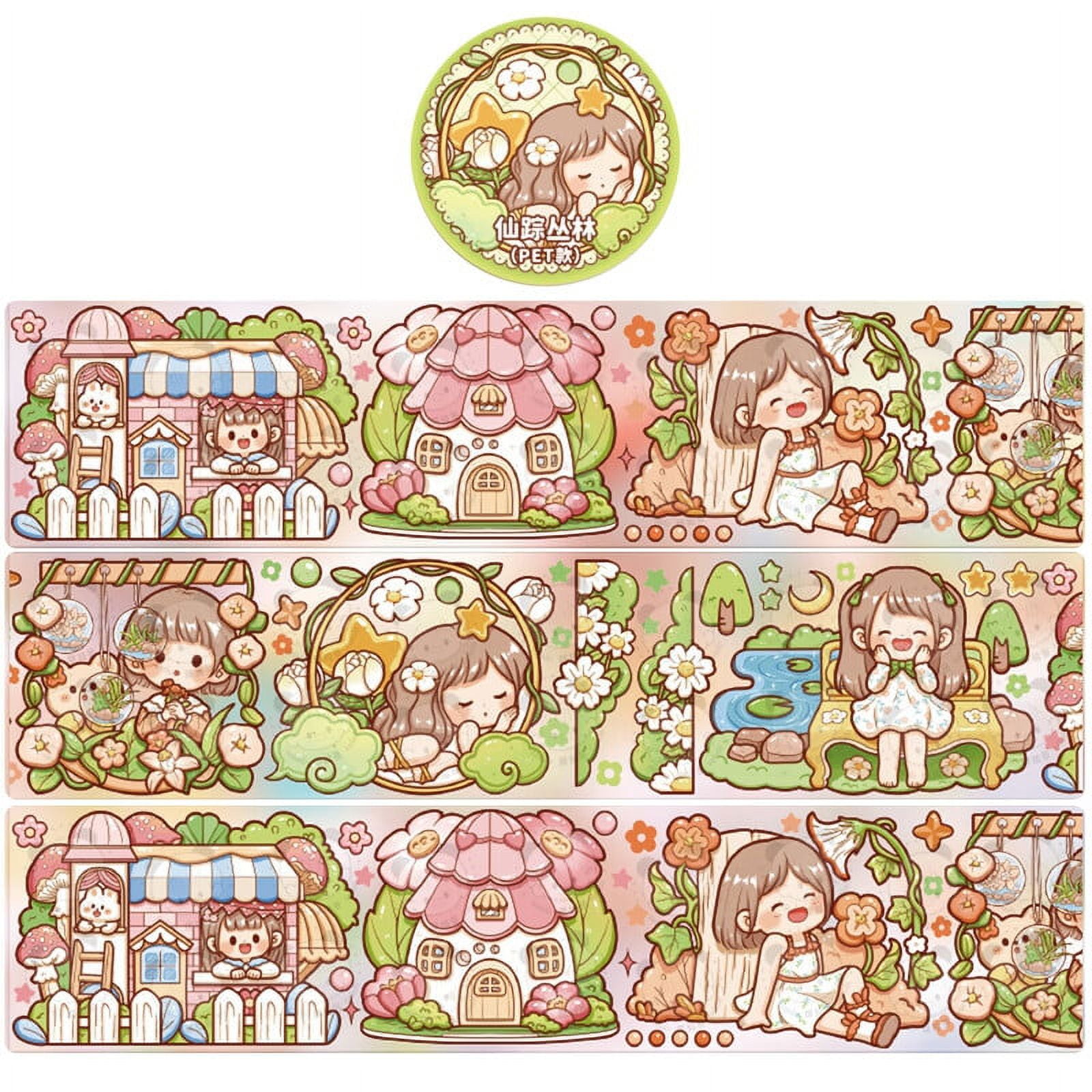 1pc Cute Cat Washi Tape 15mm X 5m Cartoon Paper Adhesive Marker Tapes Album  Diary Decoration