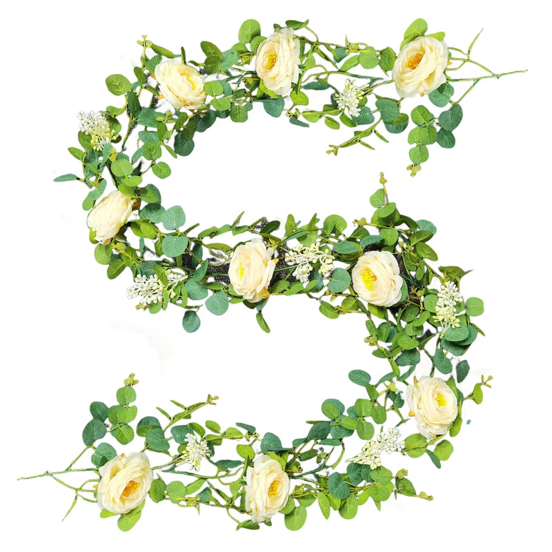 Cuteam Artificial Vine Realistic Artificial Flower Garland Elegant Fake