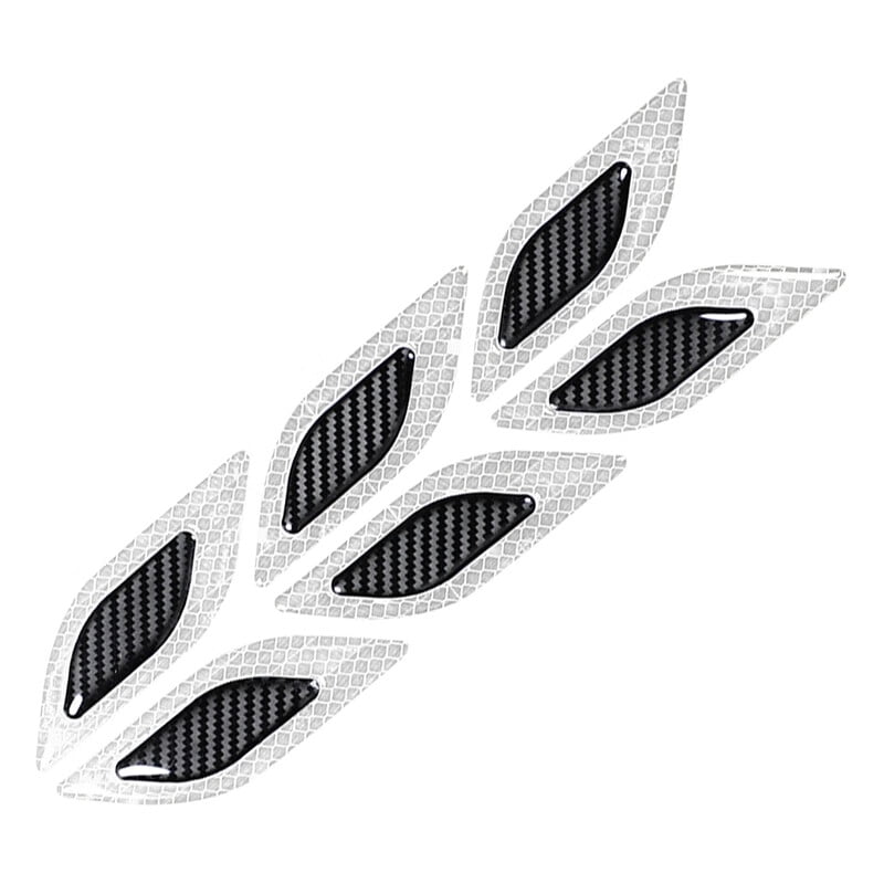 Cuteam Car Reflective Tape,6Pcs Car Reflective Tape AntiScratch Carbon