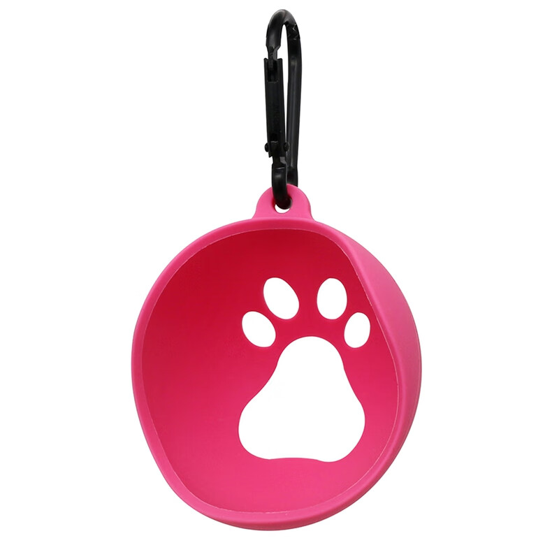 Cuteam Pet Ball Holder Paw Print Silicone Tasteless Long Lifespan Soft