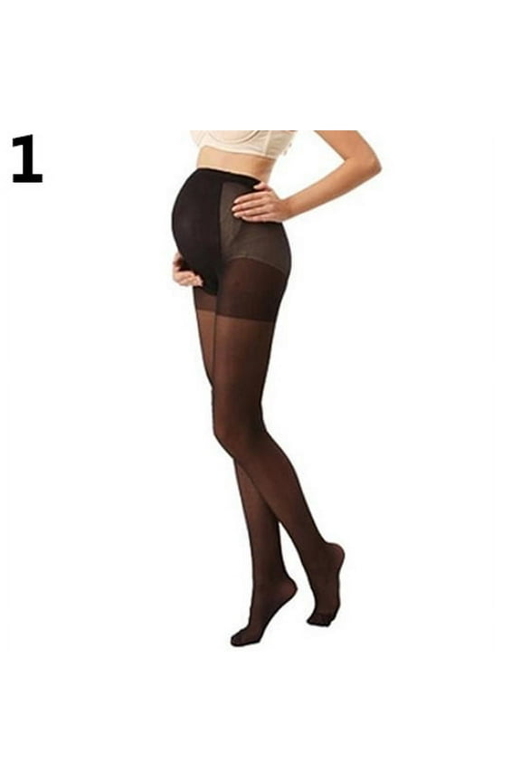Pregnant Women's Plus Size Silky Stockings Pantyhose Stretchy Tights One Size