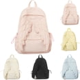 thumbnail image 1 of Cutecore Bag Cutecore Backpack Angel Wing Embellished Nylon Rucksack Kawaii Coquette Shoulder Bag with Music Charm for Girls School Daily Travel Storage,Pink, 1 of 6