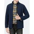 Cuteduck Jacket for Men Polar Fleece Soft Casual Warm Zipper Coat SXXL