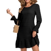 casual fall dresses for women Turn You Around Orange Plaid Dress – Shop the Mint main image 1