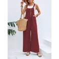 thumbnail image 1 of Cuteduck Women's Casual Loose Overalls Jumpsuits One Piece Sleeveless Wide Leg Long Pant Rompers With Pockets S-2XL, 1 of 5