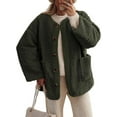 thumbnail image 1 of Cuteduck Women's Sherpa Jacket Warm Winter Casual Plush Lamb Coat S-2XL, 1 of 7