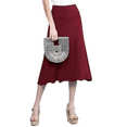 thumbnail image 1 of Cuteduck Womens High-Waist Elegant A-Line Flowy Midi Skirt S-XXL, 1 of 5