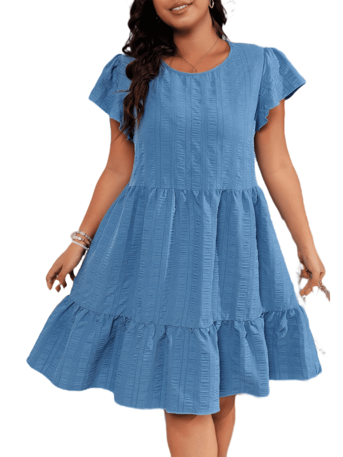 90s babydoll dress plus size Delia's Plus Size Airbrush Floral Print Babydoll Dress main image 0