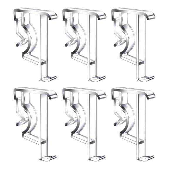 Cutelec Valance Clips,Clear Hidden Retainer Holder,Hidden Clips For Horizontal Blinds,Plastic Blind Clips for Blind Valance Window,Horizontal Faux & Wood Blinds Cover Hold Clip(2.2x1.4")(White)