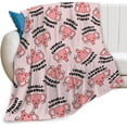 Cuterus Uterus Cervix Throw Blanket OBGYN Hysterectomy Pink Print ...