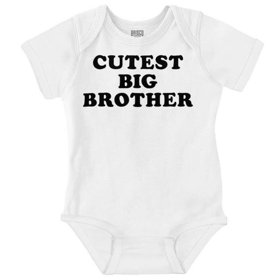 Cutest Big Brother Older Bro Bodysuit Jumper Boys Infant Baby Brisco Brands NB