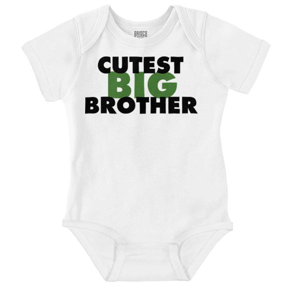 Cutest Big Brother Oldest Sibling Bodysuit Jumper Boys Infant Baby Brisco Brands NB