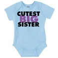 thumbnail image 1 of Cutest Big Sister Sibling Family Bodysuit Jumper Girls Infant Baby Brisco Brands 18M, 1 of 6