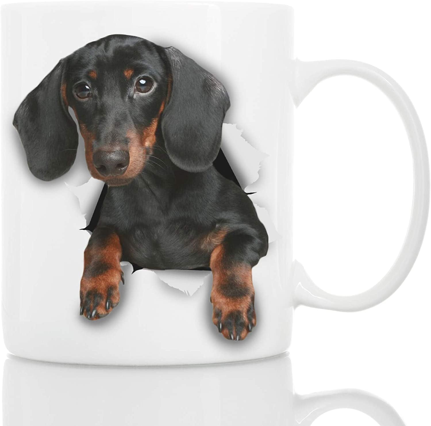 Cutest Black Dachshund Dog Mug Ceramic Funny Coffee Mug Perfect Dog — free download