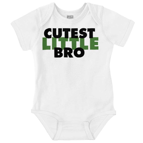 Cutest Little Bro Youngest Brother Bodysuit Jumper Boys Infant Baby Brisco Brands 18M