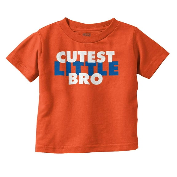 Cutest Little Bro Youngest Brother Youth T Shirt Tee Boys Infant Toddler Brisco Brands 12M