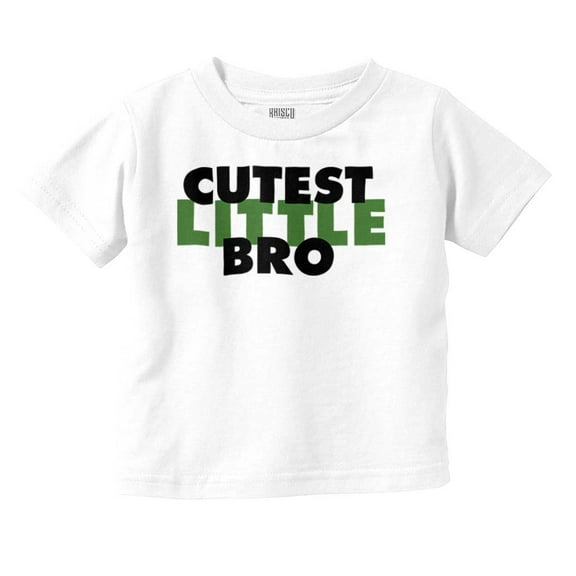 Cutest Little Bro Youngest Brother Youth T Shirt Tee Boys Infant Toddler Brisco Brands 4T