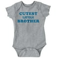thumbnail image 1 of Cutest Little Brother Siblings Bodysuit Jumper Boys Infant Baby Brisco Brands 24M, 1 of 6
