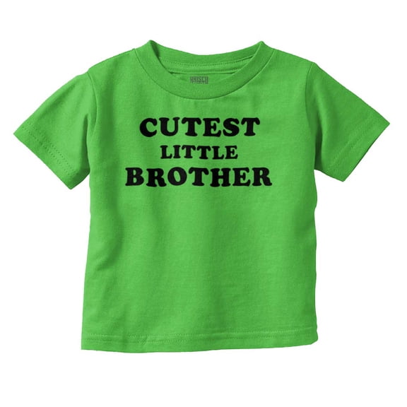 Cutest Little Brother Siblings Youth T Shirt Tee Boys Infant Toddler Brisco Brands 18M