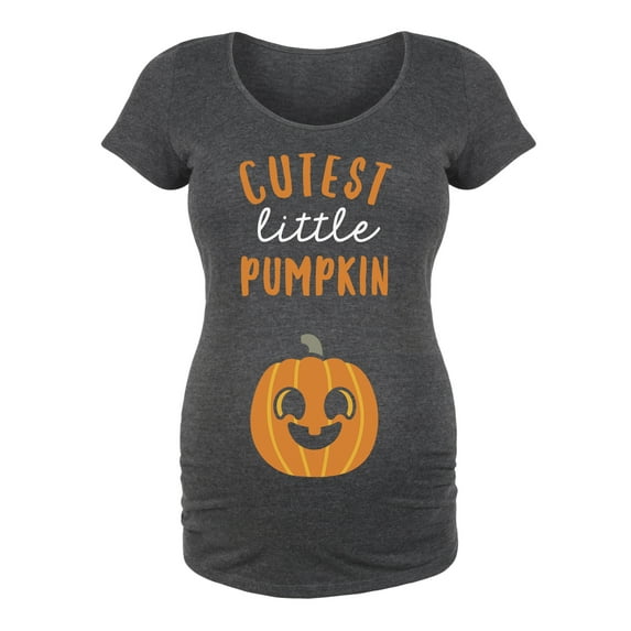 Cutest Little Pumpkin - Maternity Scoop Neck T-Shirt