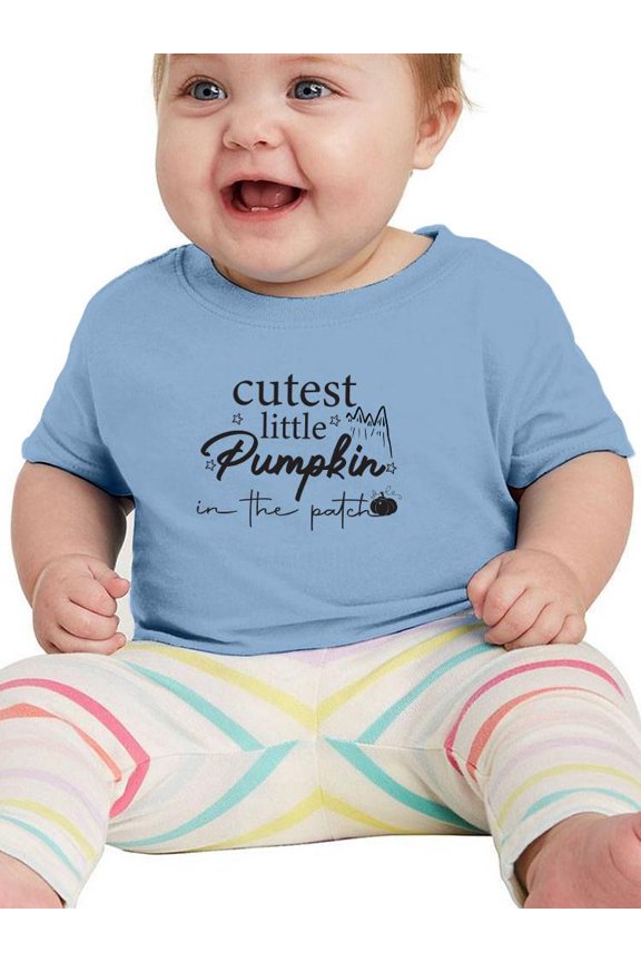 Cutest Little Pumpkin. T-Shirt Infant -Image by Shutterstock, 24 Months