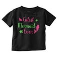 thumbnail image 1 of Cutest Mermaid Ever Daughter Birthday Youth T Shirt Tee Girls Infant Toddler Brisco Brands 12M, 1 of 5